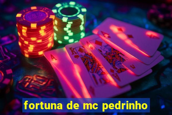 fortuna de mc pedrinho